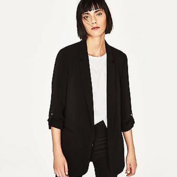 open sleeve blazer zara